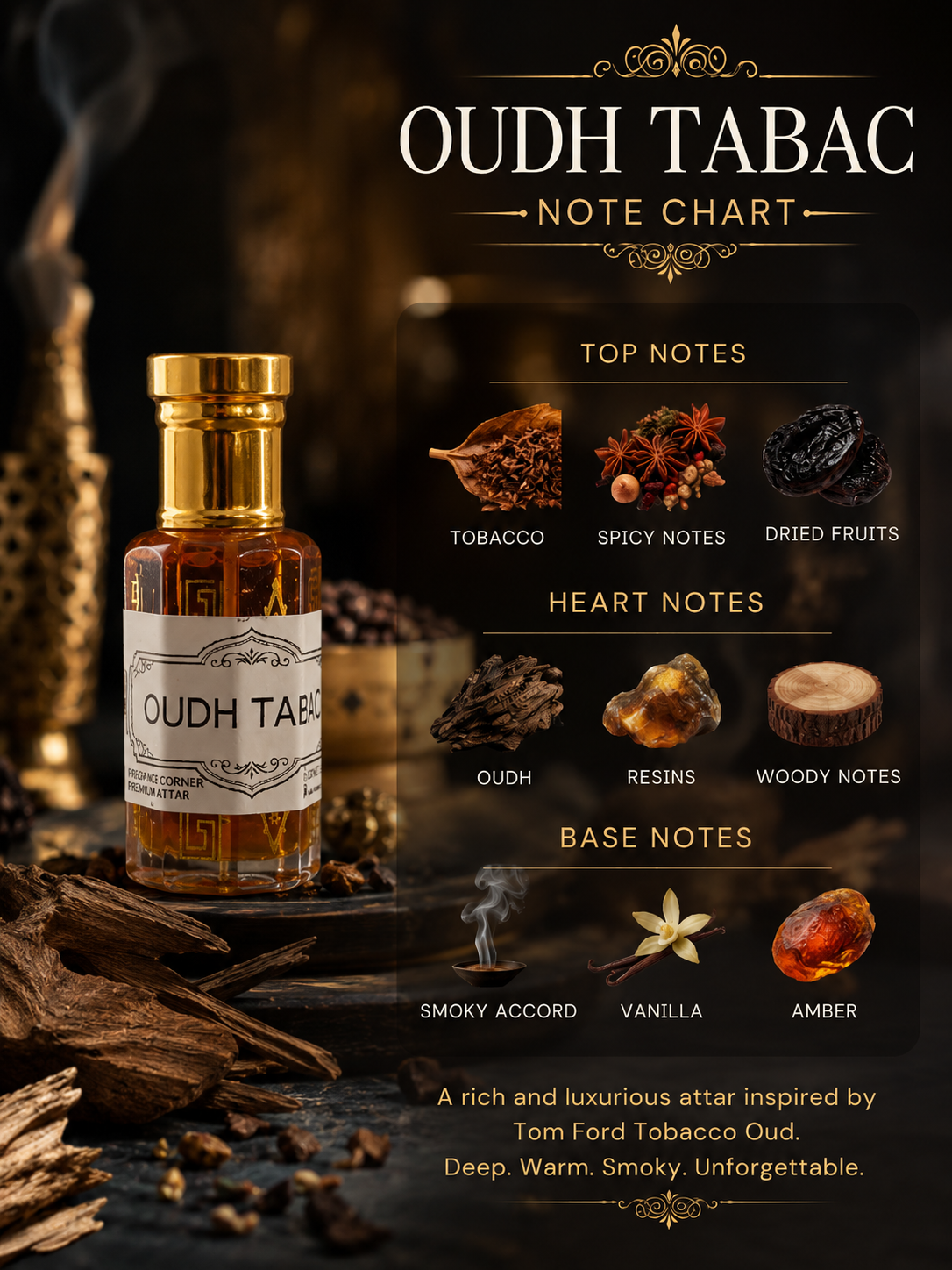 Oudh Tabac Concentrated perfume oil by Fraghead's Corner - Image 2