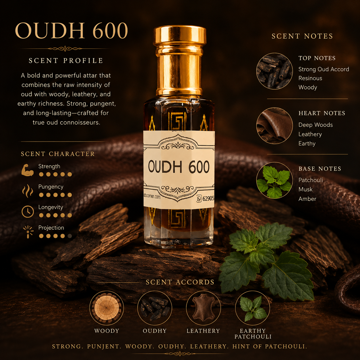 Oudh 600 Concentrated Perfume Oil By Fraghead's Corner - Image 2